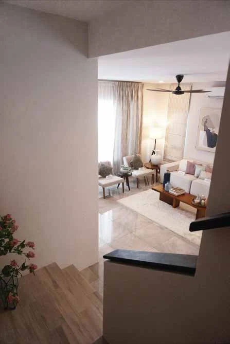 Pulai Heights staircase and living view